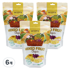 LAFOOCO 綜合水果脆片, 6個, 100g