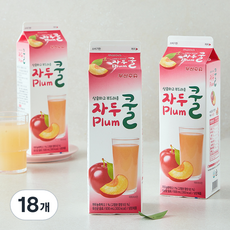 부산우유 자두쿨, 18개, 1개입, 930ml