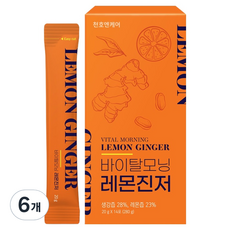 천호엔케어 바이탈 레몬 진저 스틱 14p, 280g, 6개