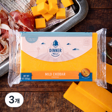 디너벨 마일드 체다 치즈, 453g, 3개, 1개입