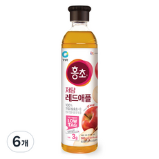 홍초 레드애플 저당, 900ml, 6개