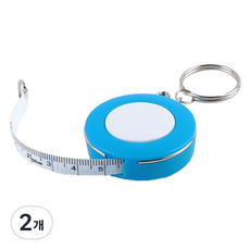 Bacogel 鑰匙圈便攜式迷你捲尺 藍色, 2個, 150cm
