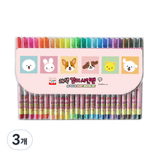 YOUNG ART 彩色簽字筆 24色, 單色, 3個