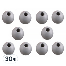마다꾸미 우드비즈 DIY공예 나무구슬 12mm 10p, 그레이(구슬), 30개