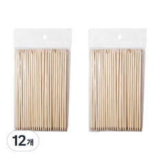 연우 미니 네일 우드 스틱 15cm 100p, 12개