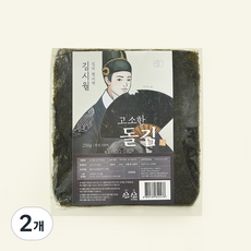 김시월 고소한 돌김, 2.5g, 2개, 100개입