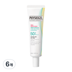 PHYSIOGEL 潔美淨 CICA積雪草平衡毛孔調理防曬霜 SPF50+ PA++++, 6個, 30ml