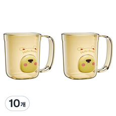 THE ZAKKA 小熊鬍子浴室漱口杯 FREE, 黃色, 10個