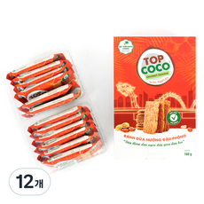 TOPCOCO 椰子脆米餅 花生口味, 180g, 12盒