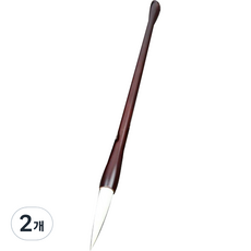 JNJ 서예용 동양화 붓 화이트, 2개, 대