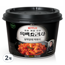 비비고 흑백요리사 술 빚는 윤주모셰프 납작당면 떡볶이, 175g, 2개