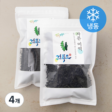 깨끗한 완도 자른 미역 (냉동), 100g, 4개