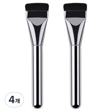 Ellove 彩妝刷 粉底刷, 4個, 銀色