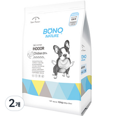 보노네이처 전연령 강아지 인도어 건식사료, 가수분해닭, 10kg, 2개