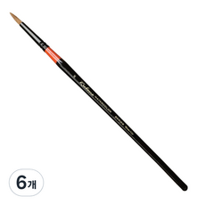 韓國 Rubens 720R水彩畫圓筆, 6個, 6號