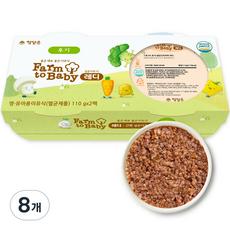 팜투베이비 레디 실온이유식 후기, 단호박, 110g, 8개
