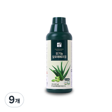 맑은농장 유기농 알로에베라 겔, 1.05L, 9개