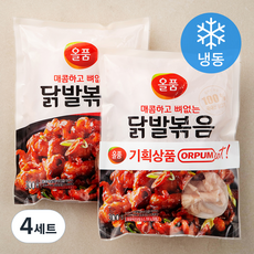올품 매콤하고 뼈없는 닭발볶음 300g + 소스 150g (냉동), 4세트