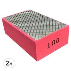 O-ON 鑽石塊砂紙 紅色 100號, 2個