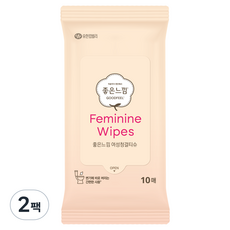 GOODFEEL 女性用清潔濕巾 攜帶型, 10張, 2個