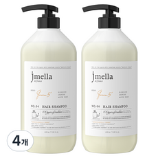 제이멜라 인 프랑스 퀸 5 헤어 샴푸 자스민 파우더향, 4개, 1L