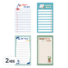 Monolike Ordinary Days 便條紙4種組合, 混合顏色, 2套