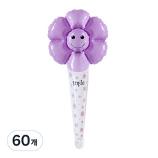 Maket Gamseong 雛菊氣球棒, 紫色, 60個