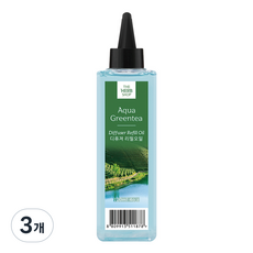 더허브샵 디퓨저 리필 오일, 아쿠아 그린티, 120ml, 3개