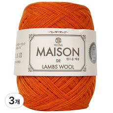 연일섬유 램스울 메종 뜨개실, 21오렌지, 3개