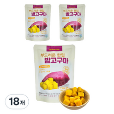 해맑음 부드러운 한입 밤고구마, 18개, 70g