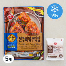 오뚜기 오즈키친 전주비빔 주먹밥 5인분 (냉동), 500g, 5개