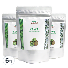 키워쥬 앵무새 소동물 동결건조 키위, 15g, 6개