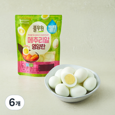 풀무원 깐메추리알 영양란, 110g, 6개
