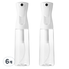 코멧 안개분사 분무기 300ml, 화이트, 6개