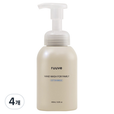 러베 패밀리 핸드워시, 코튼 브리즈향, 400ml, 4개