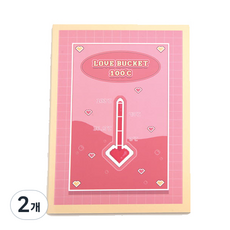 GODSHOP DEAREST情侶異色情侶必做清單筆記本 100種約會任務 愛情100度C, 混色, 2個