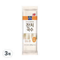 면사랑 잔치국수 소면, 400g, 3개