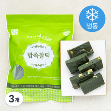 행복한떡공방 밤쑥 찰떡 (냉동), 500g, 1개입, 3개