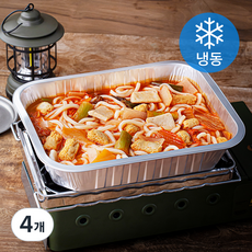 프레시지 캠핑포차 김치어묵 우동전골 밀키트 2인분 (냉동), 1.08kg, 4개