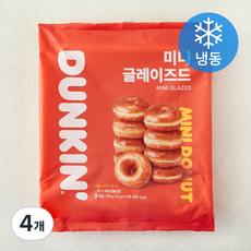 던킨도너츠 미니 글레이즈드 도넛 (냉동), 15g, 4개, 9개입