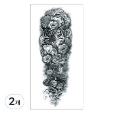 gelluna 男士長袖DIY紋身刺青貼紙, 2個, T-58