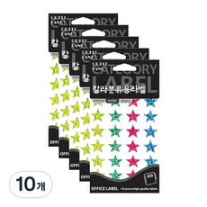 쁘띠팬시 칼라분류용 라벨 HR352A 7p, 10개