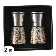 솔트리 그라인더 그린허브120g + 레드페퍼 120g 솔트 선물세트, 2세트