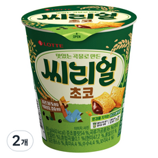 롯데웰푸드 씨리얼 초코 컵, 89g, 2개