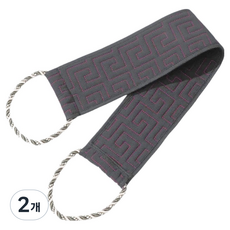 BLACKJOIN 頂級搓背搓澡巾, 2個, 1入, 灰色