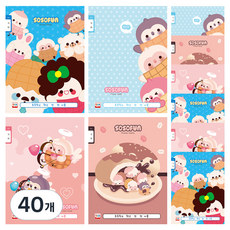 영아트 소소펀 1000 국어 8칸 초등노트, 40개, 랜덤발송