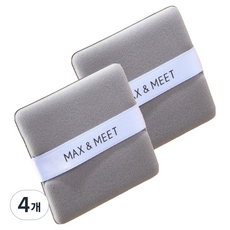 麥斯與米特 去除油光粉撲, 4個, 灰色