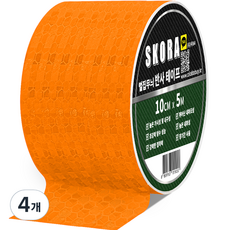 스코라 벌집무늬 반사 테이프, 4개, 오렌지