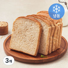 프레시오늘 유크림 100% 버터 우리 통밀 40% 수제식빵 (냉동), 260g, 3개