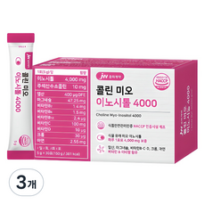 JW중외제약 콜린 미오 이노시톨 4000 30p, 150g, 3개
